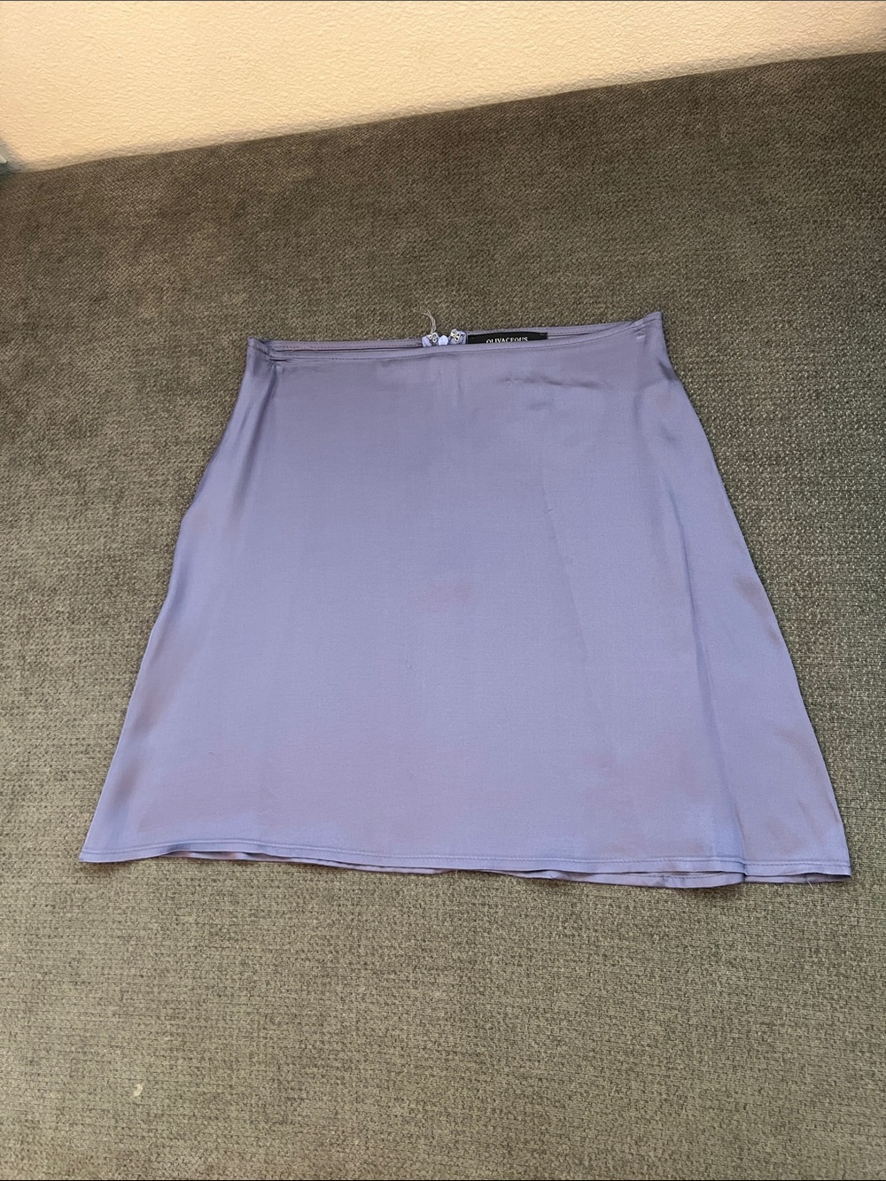 Olivaceous Pastel Lavender A-Line Skirt